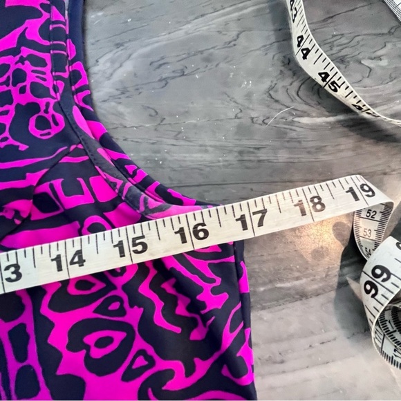 Jude Connally Black Purple Floral Catalina Cloth Jersey Sleeveless Dress Small - Picture 6 of 8